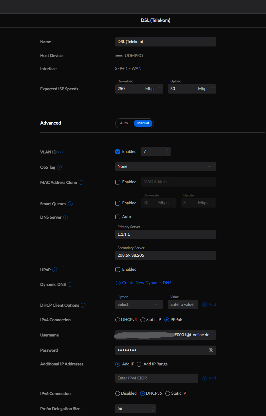 UDM Pro – PPPoE mit der Telekom einrichten